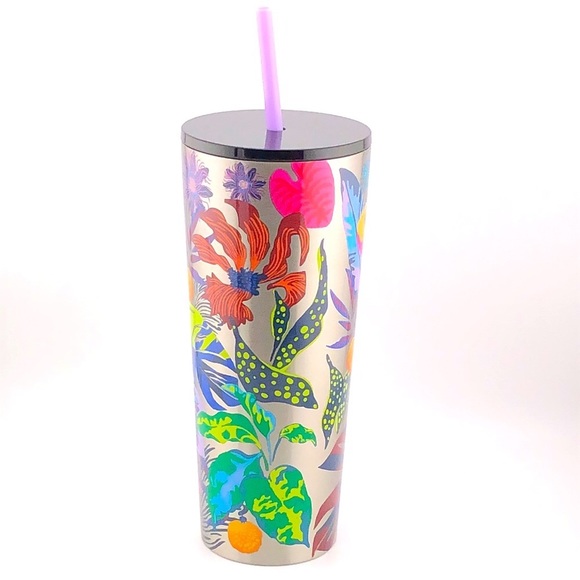Starbucks Summer Immersive Florals 2023 Stainless Steel Tumbler 24oz - Picture 8 of 9